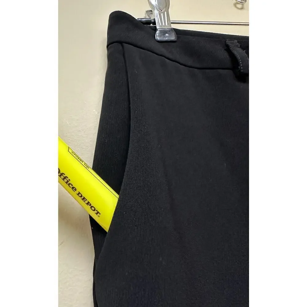 Bebe Women's Black Flared High Rise Pockets Trouser Dress Pants Size 10 Y2K - Picture 8 of 11